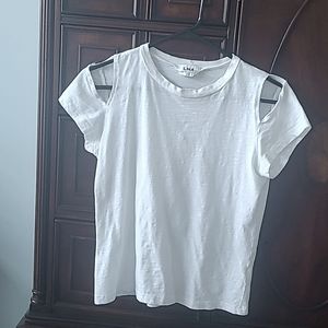 LNA Cut Out Shoulder Tee